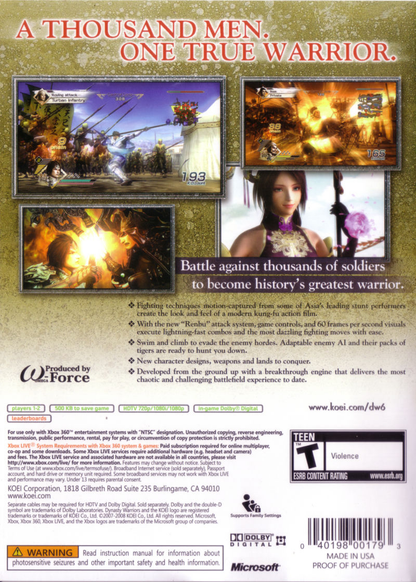 Dynasty Warriors 6 - Xbox 360