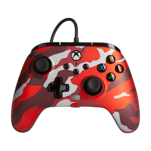 Power A Enhanced Wired Controller Metallic Red Camo - Xbox Series X