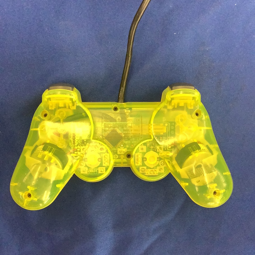 Official DualShock 2 Wired Controller | Clear Lemon Yellow (JAPAN) - PS2