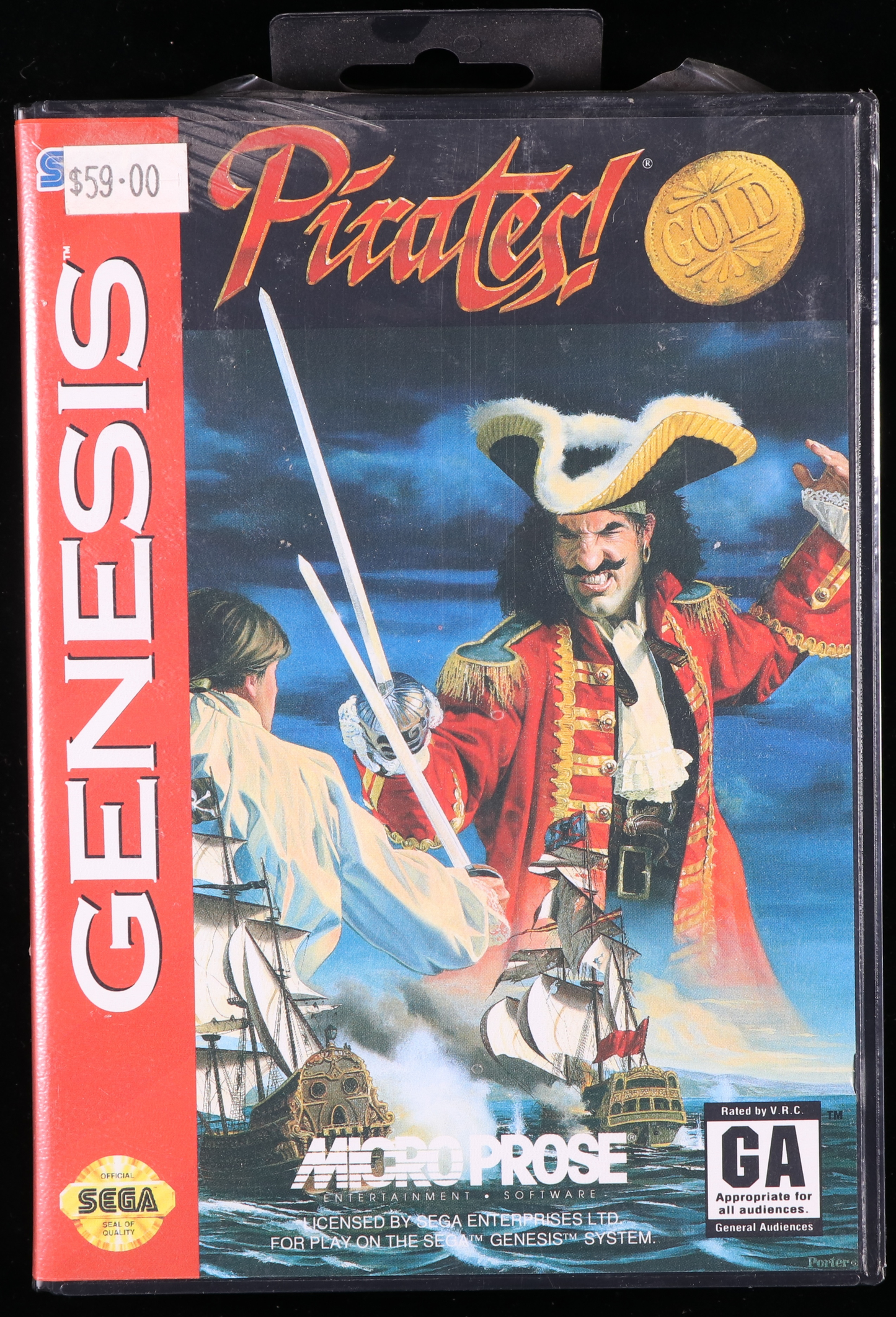 Pirates! Gold SEGA GENESIS 9.6 A+ - NEBRASKA COLLECTION