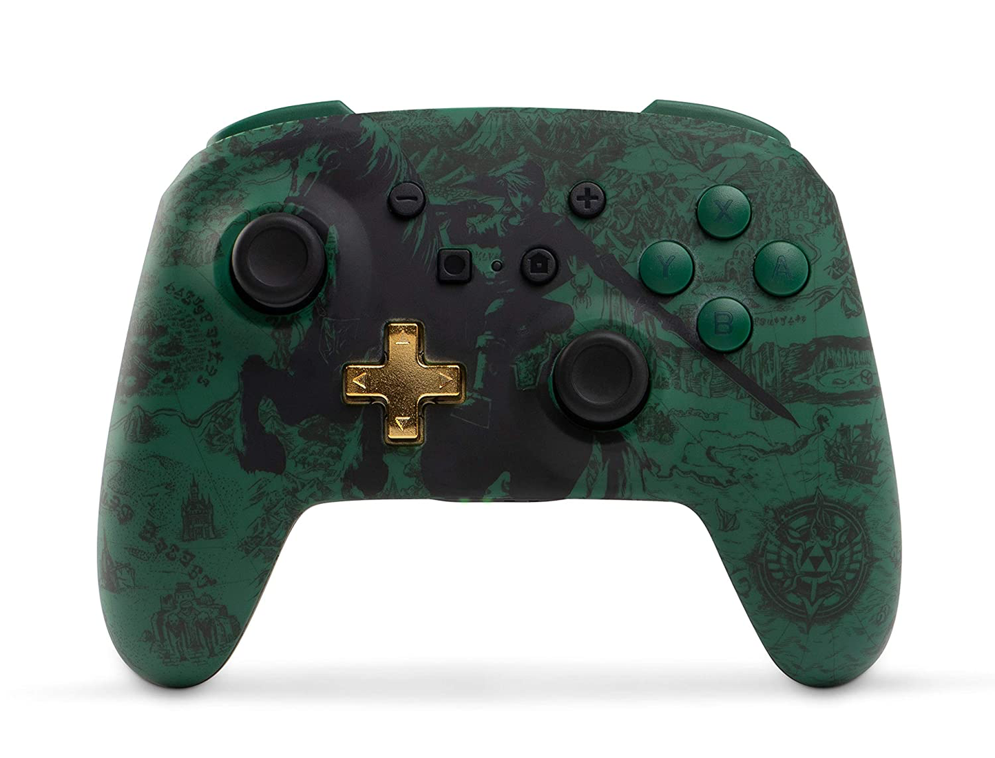 Power A Enhanced Wireless Controller Green Shadow Link - Switch