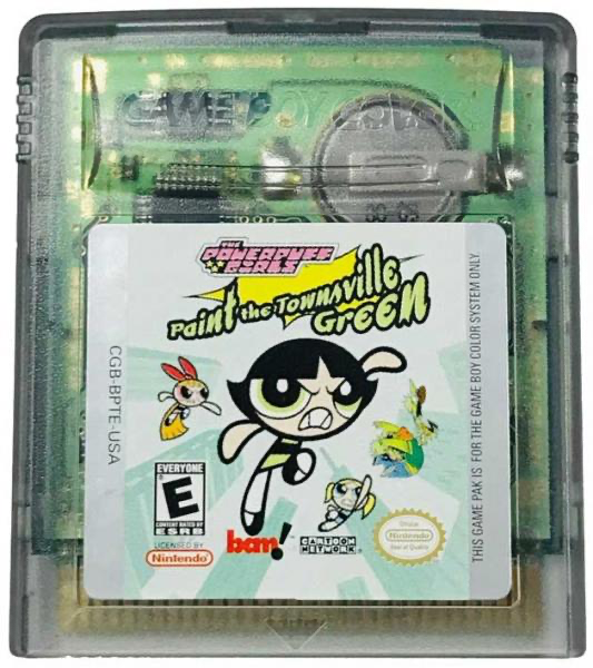 Powerpuff Girls Paint the Townsville Green - GBC