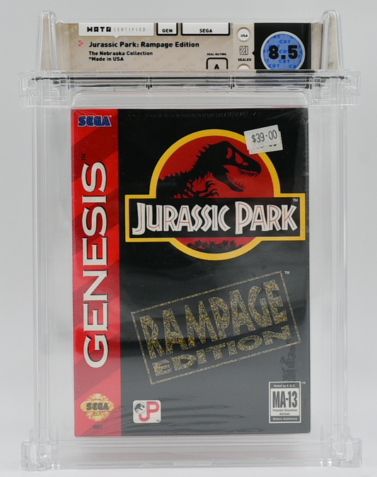 Jurassic Park Rampage Edition SEGA GENESIS 8.5 A - NEBRASKA COLLECTION