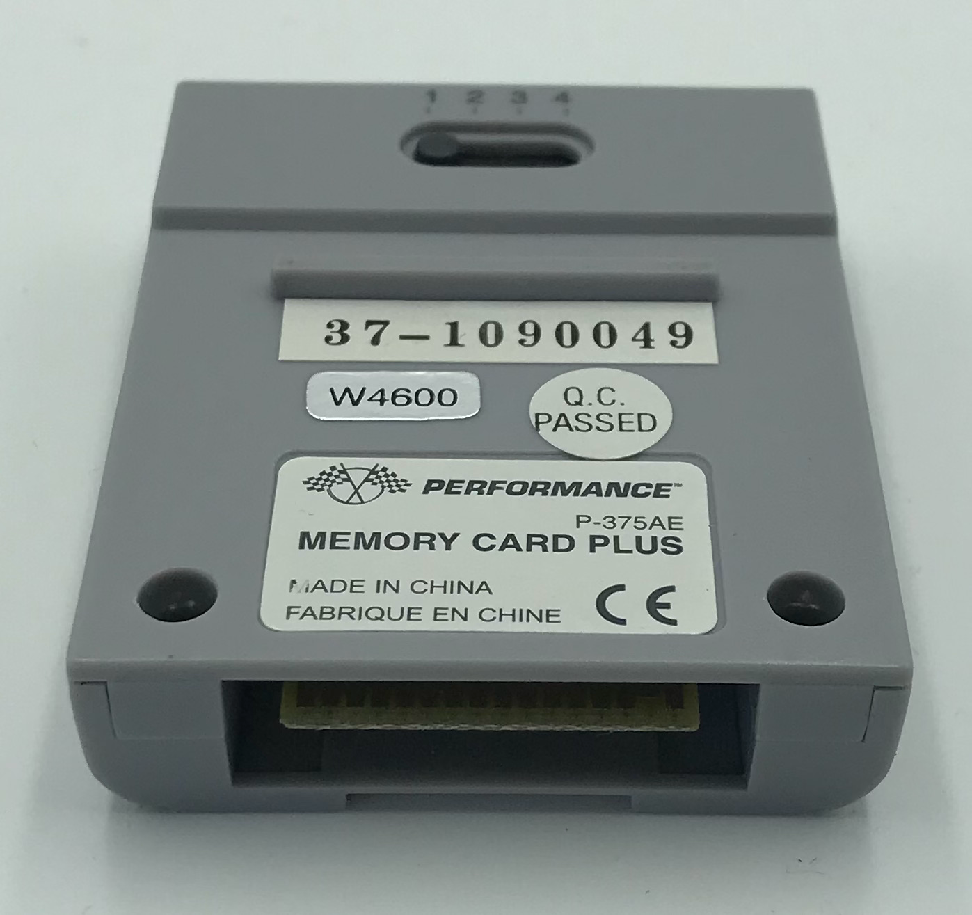 Memory Card N64 Performance 4x Memory Grey/Blue - N64
