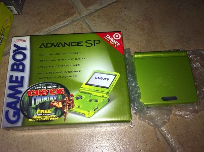 Nintendo Gameboy Lime Green Gameboy Advance Sp Console System