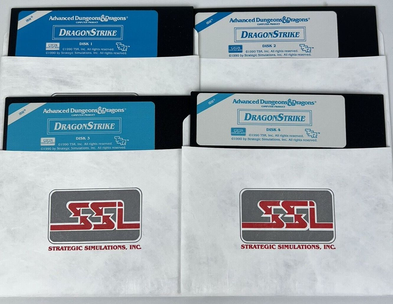 Advanced Dungeons and Dragons Dragon Strike Dragon Lance Combat Simulator - Commodore 64