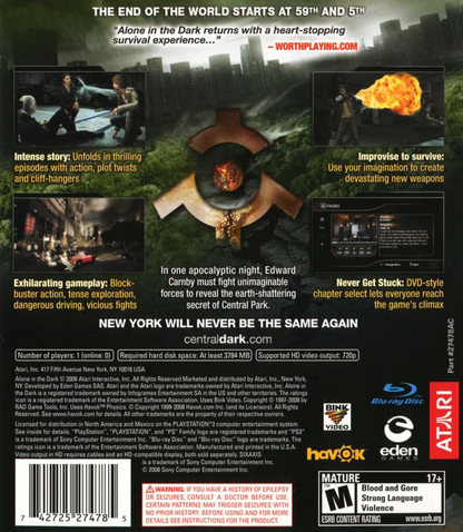 Alone in the Dark: Inferno - PS3