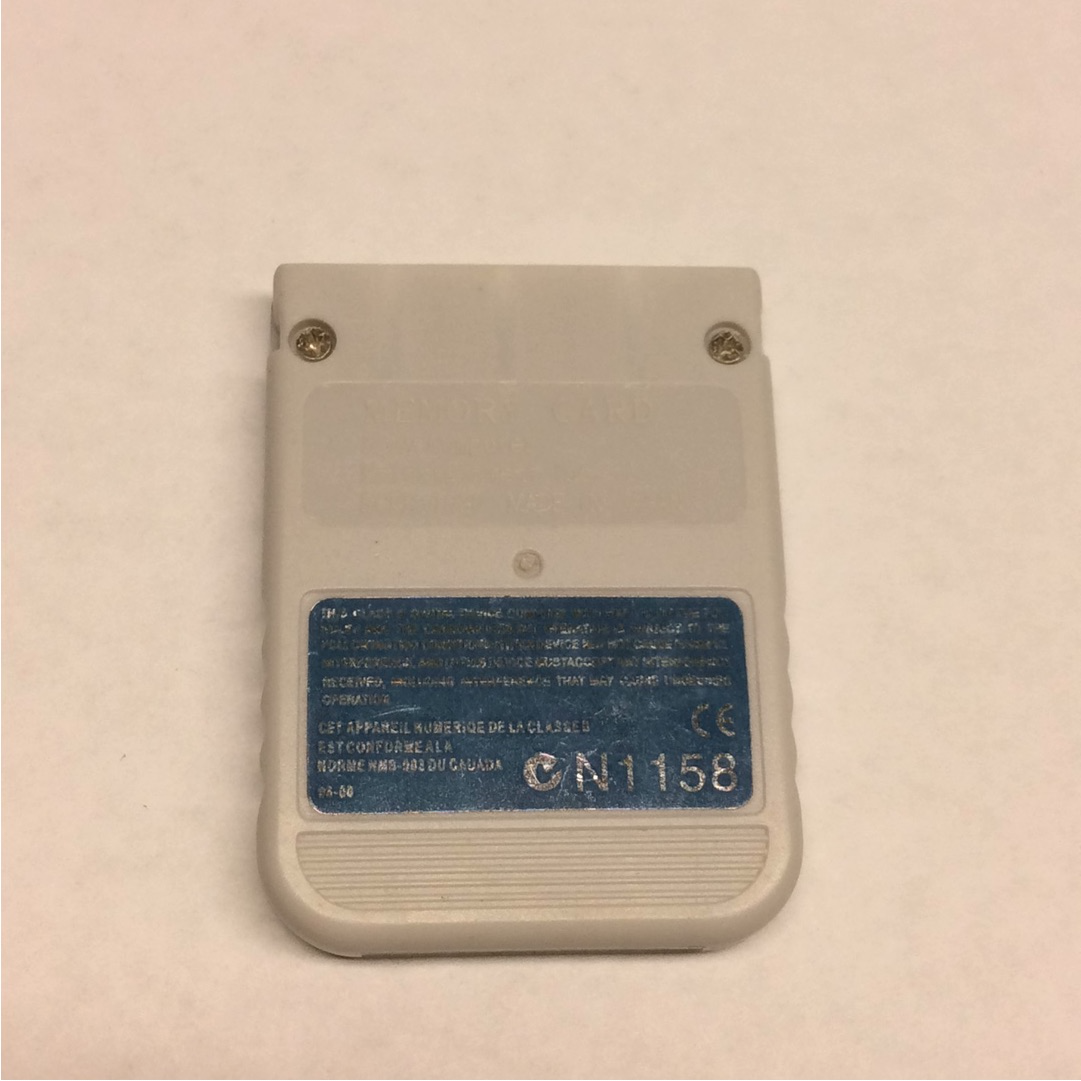 Memory Card PSOne Official White - Sony Playstation