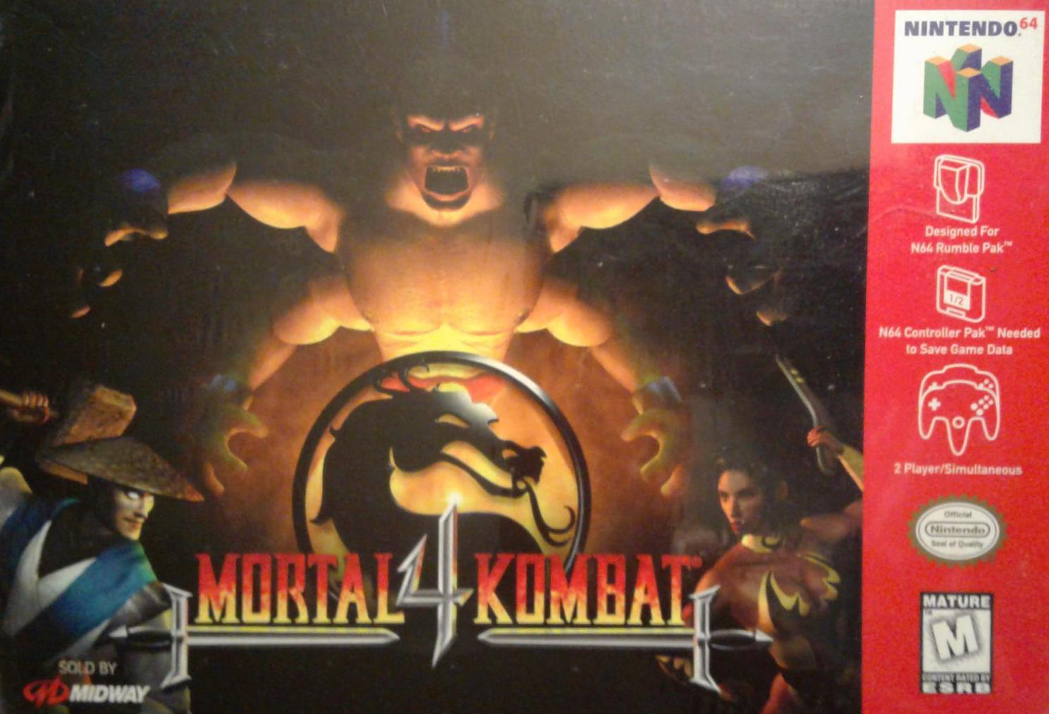 Mortal Kombat 4 Used N64 Games For Sale Retro Video Gameshop