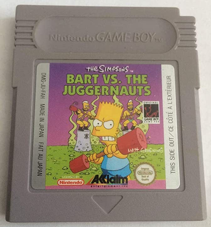 Simpsons: Bart vs. the Juggernauts, The - Game Boy