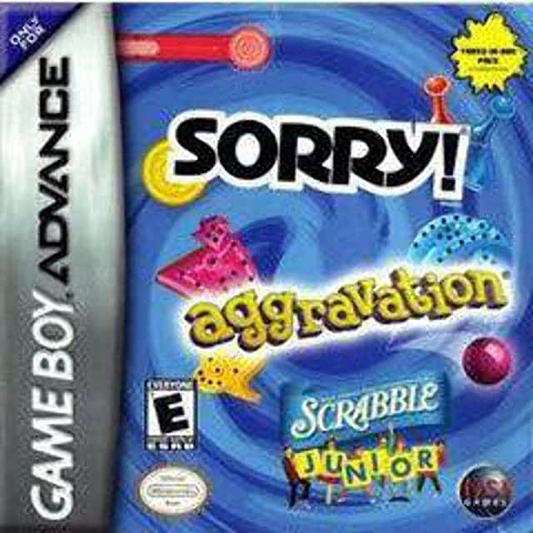 Sorry! + Aggravation + Scrabble Jr. - GBA