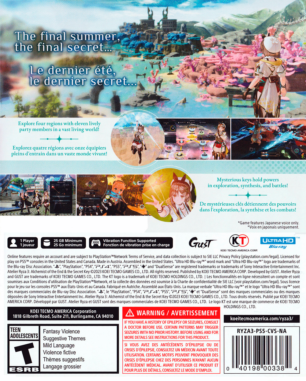 Atelier Ryza 3: Alchemist of the End & the Secret Key - PS5