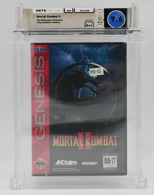 Mortal Kombat II SEGA GENESIS 9.6 A++ - NEBRASKA COLLECTION