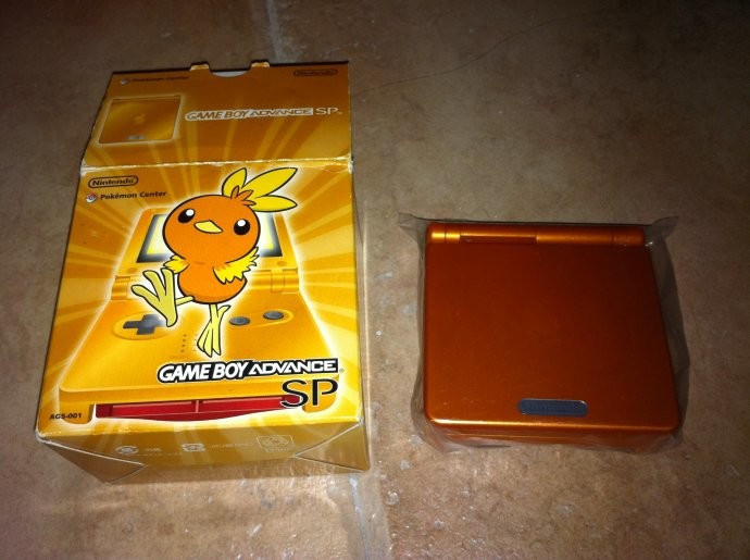 Console System Gameboy Advance SP | Orange Pokemon Torchic Edition AGS-001 - GBA