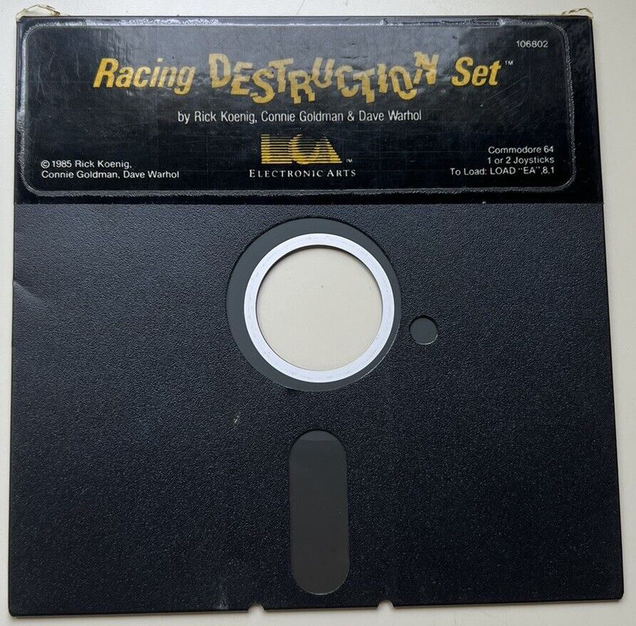 Racing Destruction Set - Commodore 64