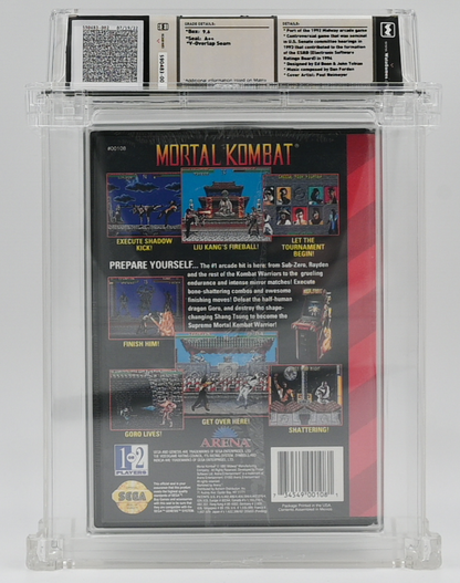 Mortal Kombat SEGA GENESIS 9.6 A++ - NEBRASKA COLLECTION