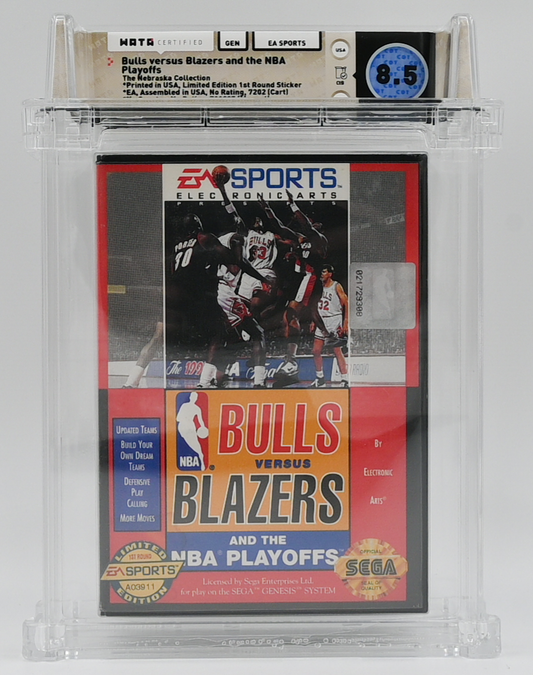 Bulls Versus Blazers and the NBA Playoffs SEGA GENESIS 8.5 - NEBRASKA COLLECTION
