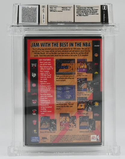 Bulls Versus Blazers and the NBA Playoffs SEGA GENESIS 8.5 - NEBRASKA COLLECTION
