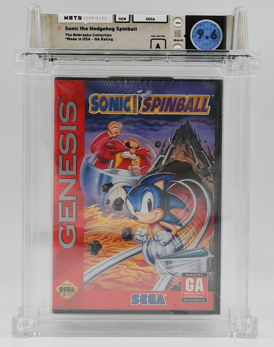 Sonic the Hedgehog Spinball SEGA GENESIS 9.6 A - NEBRASKA COLLECTION