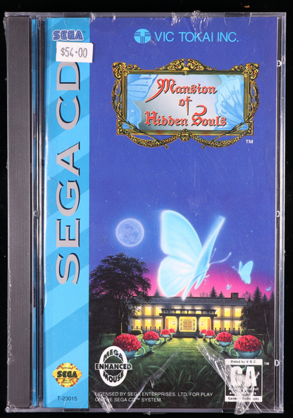 Mansion of Hidden Souls SEGA CD 9.8 B+ - NEBRASKA COLLECTION
