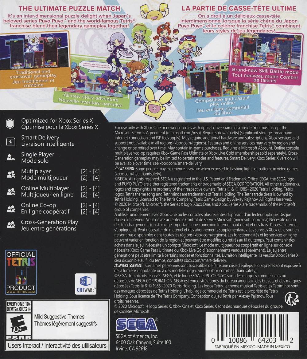 Puyo Puyo Tetris 2 - Xbox Series X