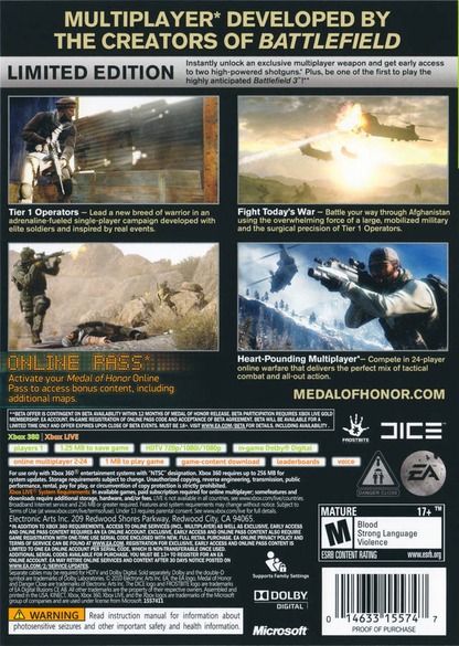 Medal of Honor - Limited Edition - Xbox 360