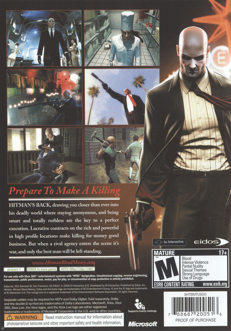 Hitman: Blood Money - Xbox 360