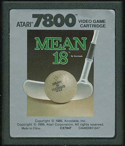 Mean 18 Ultimate Golf - Atari 7800