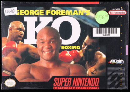 George Forman KO Boxing SNES 8.5 A - NEBRASKA COLLECTION