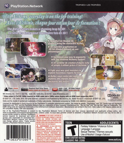 Atelier Rorona: The Alchemist of Arland - PS3
