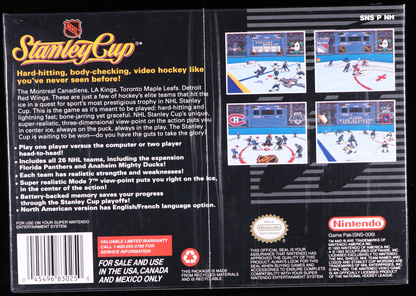 NHL Stanley Cup SNES 9.6 A+ - NEBRASKA COLLECTION
