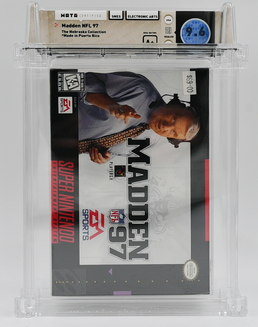 Madden NFL 97 SNES 9.6 A+ - NEBRASKA COLLECTION