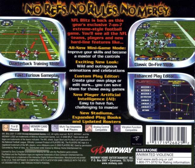 NFL Blitz 2001 - PS1