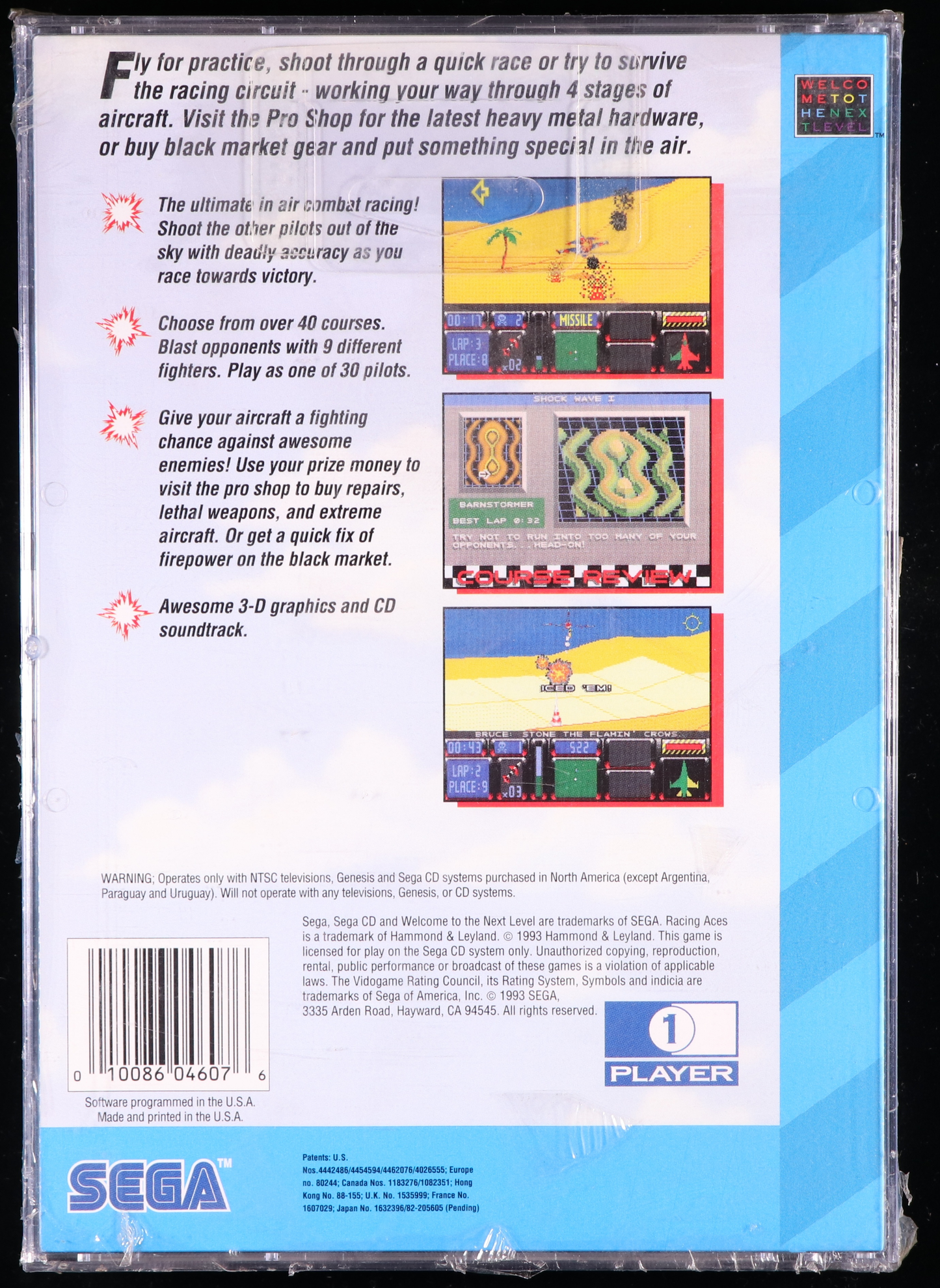 Racing Aces SEGA CD 8.5 B+ - NEBRASKA COLLECTION