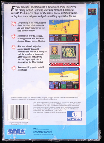 Racing Aces SEGA CD 8.5 B+ - NEBRASKA COLLECTION