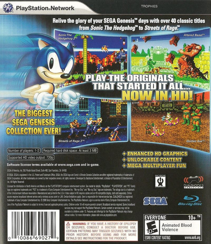 Sonic's Ultimate Genesis Collection - PS3