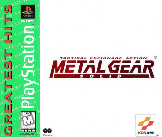 Metal Gear Solid - Greatest Hits - PS1