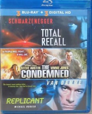 Condemned / Total Recall / Replicant - Blu-ray SciFi VAR R