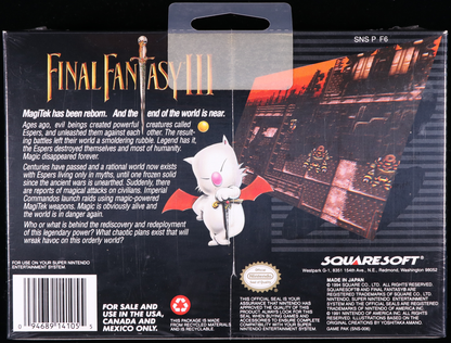 Final Fantasy III SNES 9.4 A - NEBRASKA COLLECTION