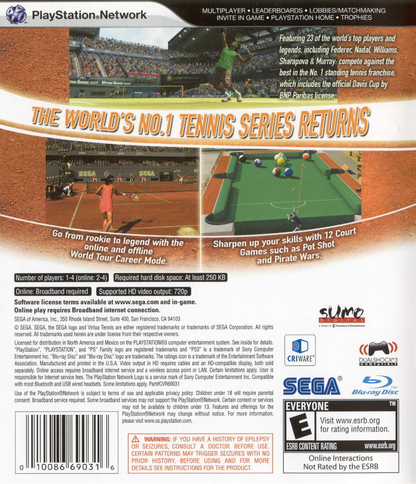 Virtua Tennis 2009 - PS3