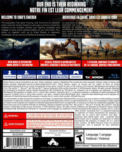Generation Zero - PS4