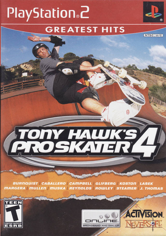 Tony Hawk's Pro Skater 4 - Greatest Hits - PS2