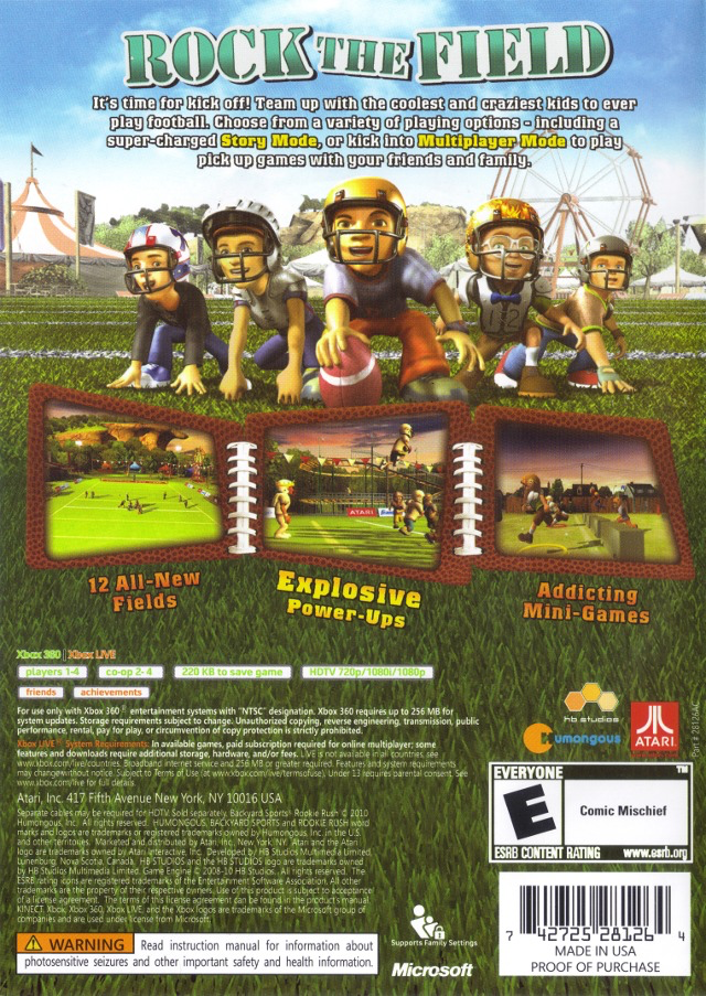 Backyard Sports: Rookie Rush - Xbox 360