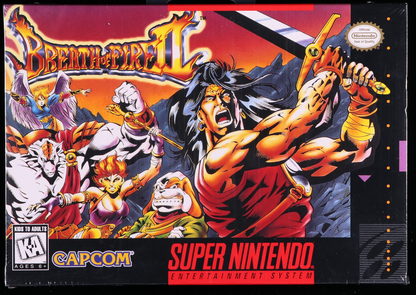 Breath of Fire II SNES 9.0 A+ - NEBRASKA COLLECTION