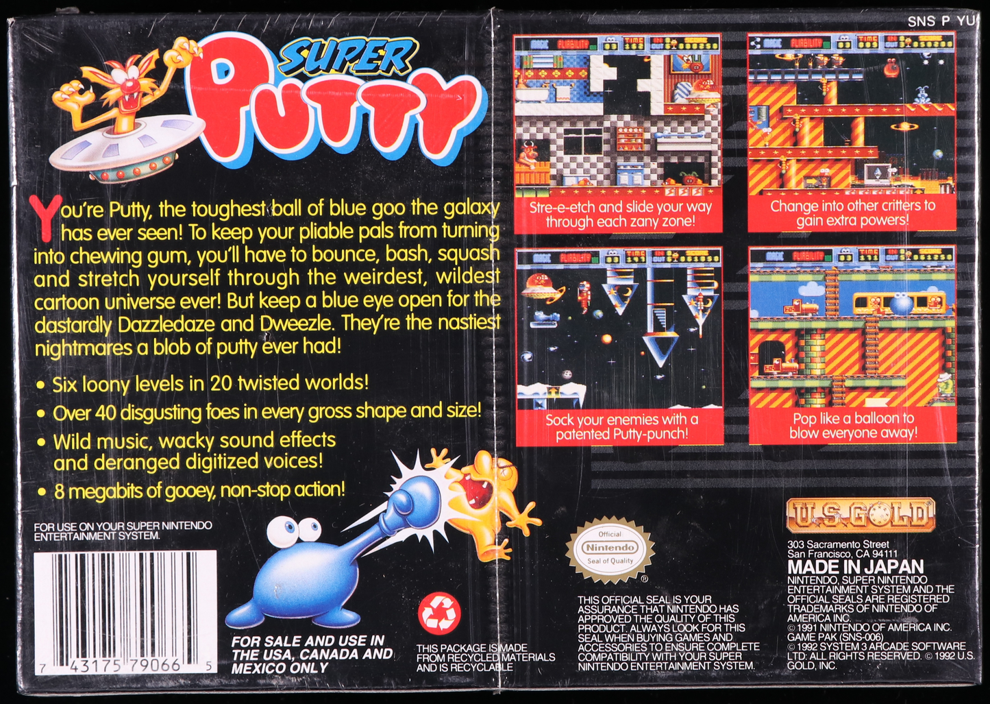 Super Putty SNES 8.5 A - NEBRASKA COLLECTION