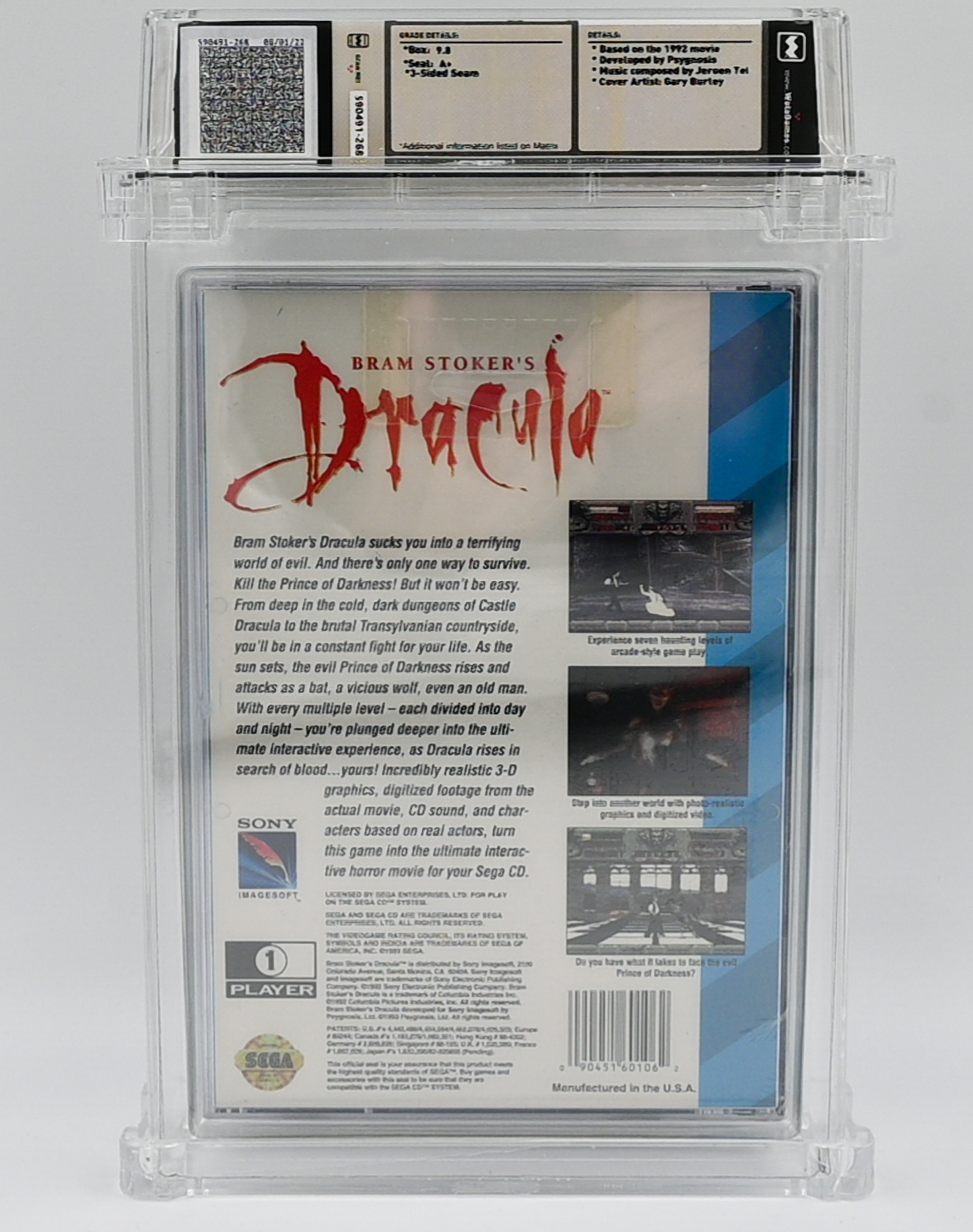 Bram Stoker's Dracula SEGA CD 9.8 A+ - NEBRASKA COLLECTION