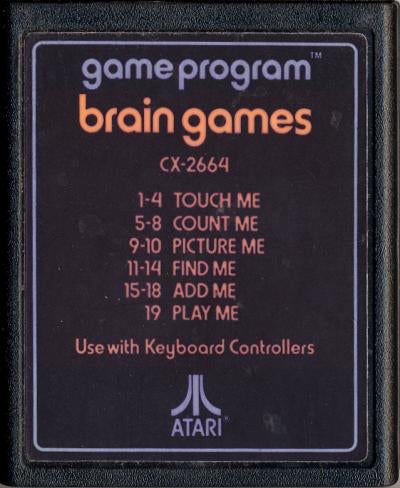 Brain Games (Text Label) - Atari 2600