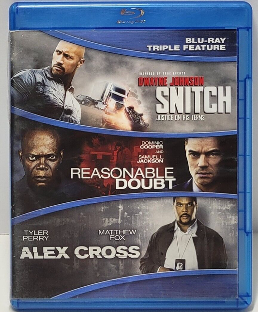 Snitch / Reasonable Doubt / Alex Cross - Blu-ray Action/Adventure VAR VAR