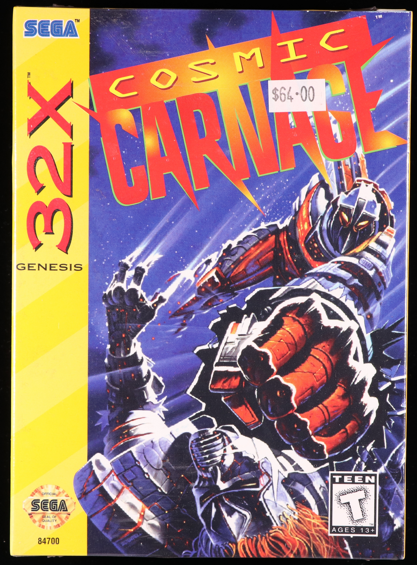 Cosmic Carnage SEGA 32X 9.6 A+ - NEBRASKA COLLECTION