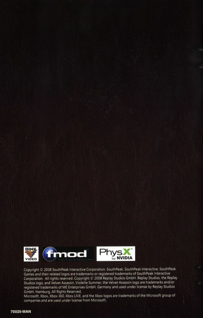 Velvet Assassin - Xbox 360